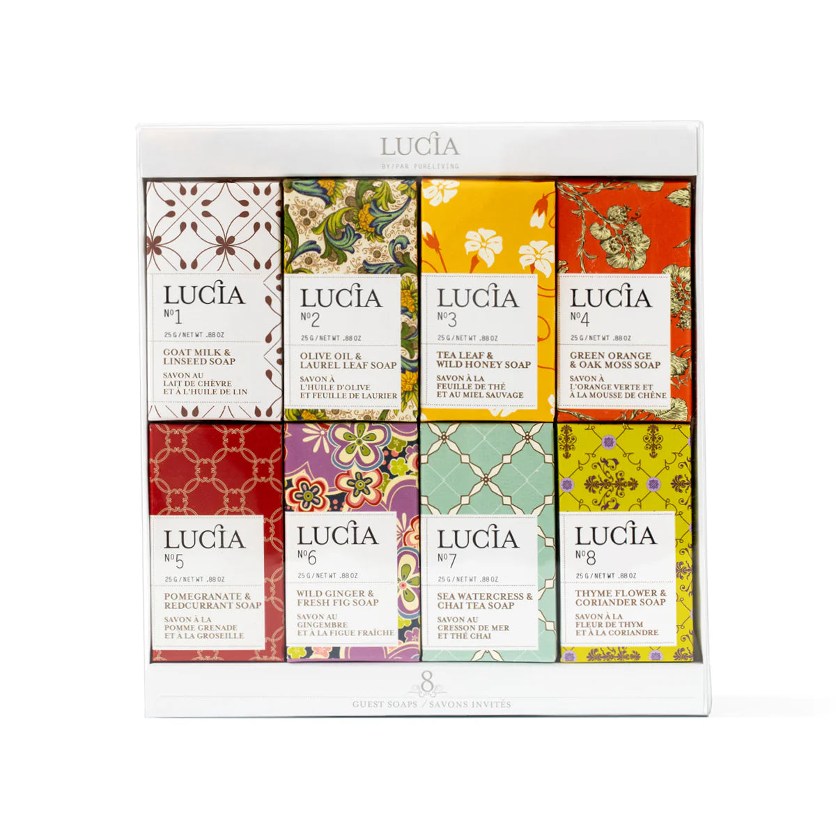 Assortiment de 8 savons d’invités - Lucia