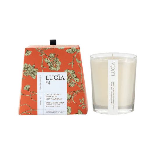 N°1 Soy candle Flax flower and goat's milk - Lucia