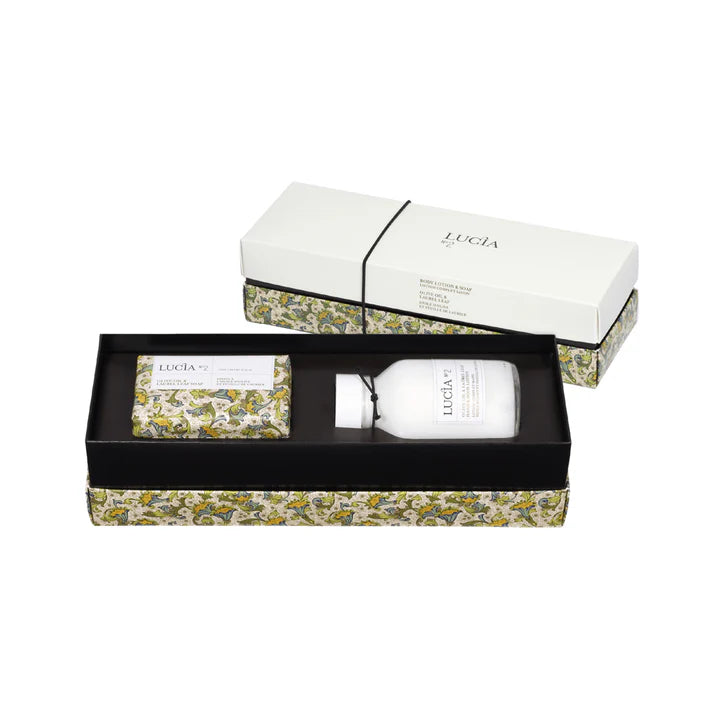 Coffret N°2 Lotion corps et savon à l’huile d’olive et feuille de laurier - Lucia