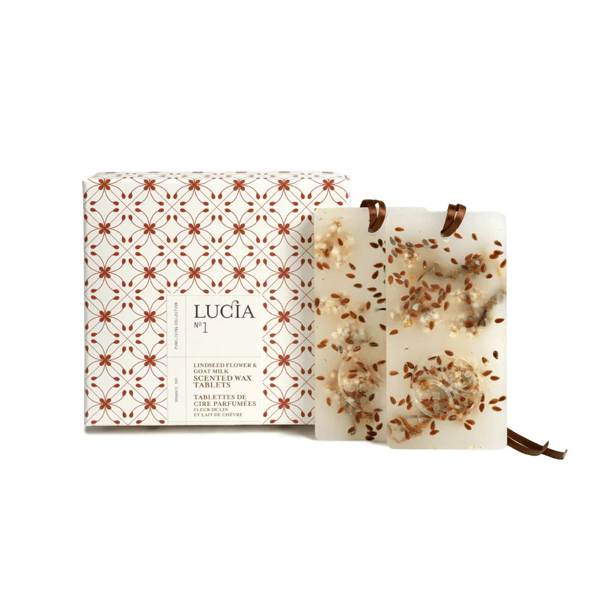 N°1 Linen flower and goat's milk scented wax tablets - Lucia