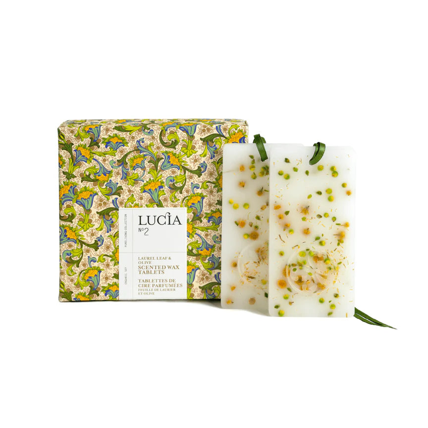 N°2 Tablettes de cire parfumée Feuille de laurier et olive - Lucia