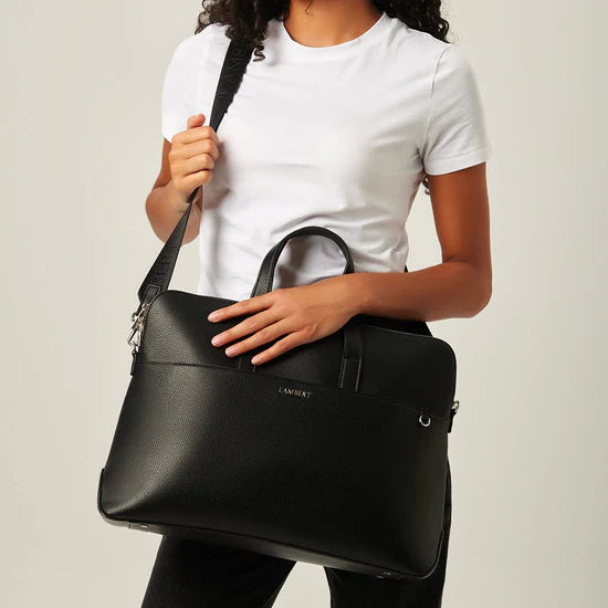 The Danyka - Black Vegan Leather Tote Bag