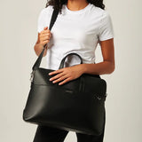 The Danyka - Black Vegan Leather Tote Bag