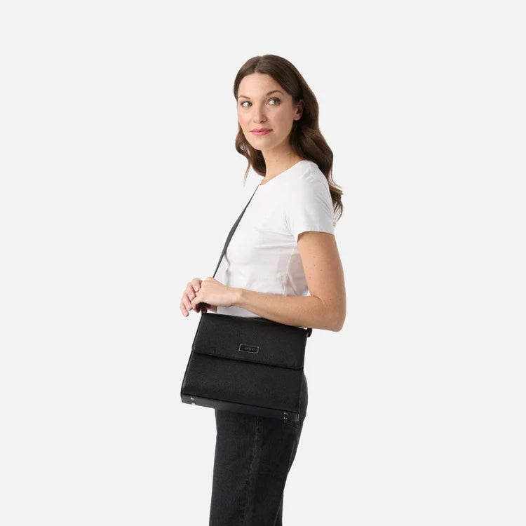 Le Marlène - 3-in-1 vegan leather handbag Black