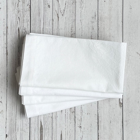 Mahogany Napkins - White