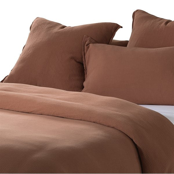 Muslin - Housse de couette marron