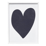 Tableau en Bois - Coeur Noir