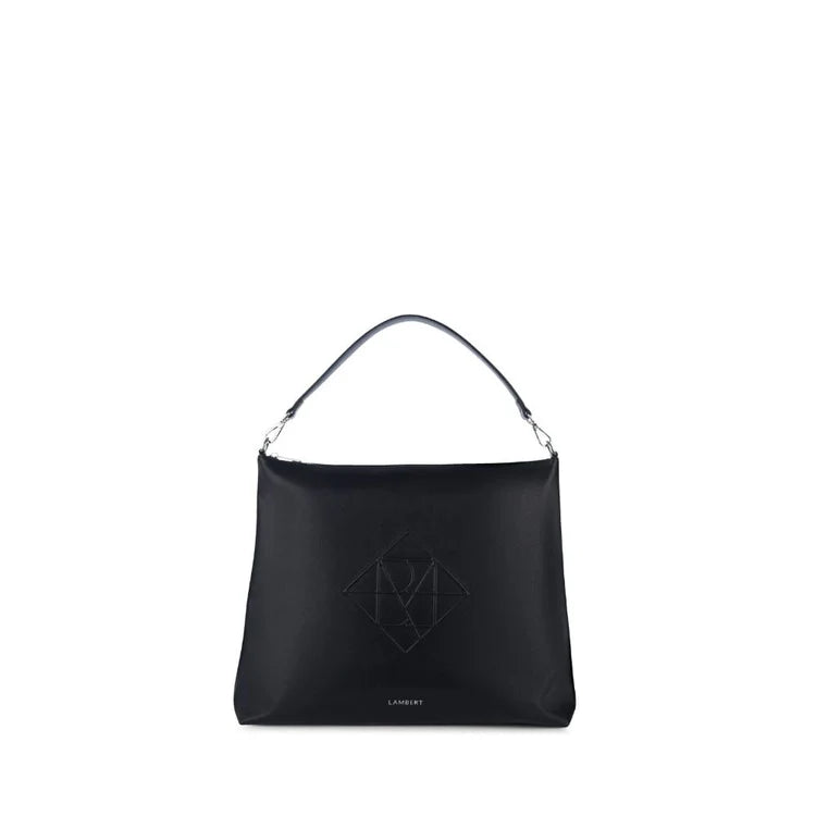 The Nellie - Black vegan leather tote bag