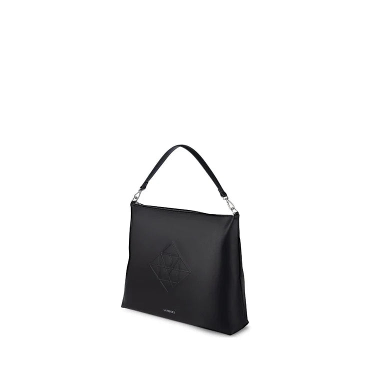 The Nellie - Black vegan leather tote bag