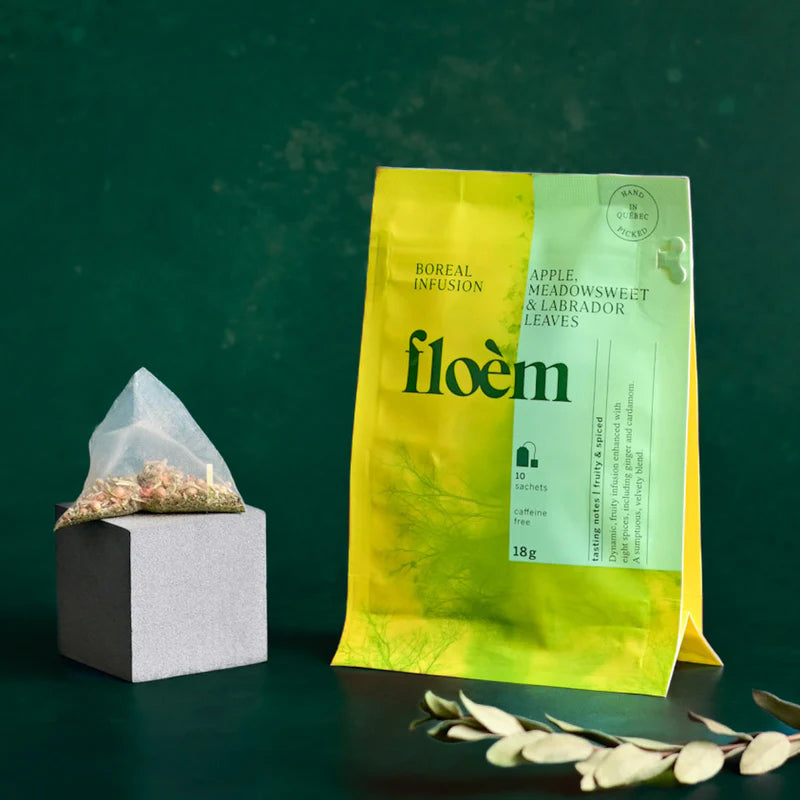 Apple, Meadowsweet &amp; Labrador Leaves Herbal Tea - Floèm