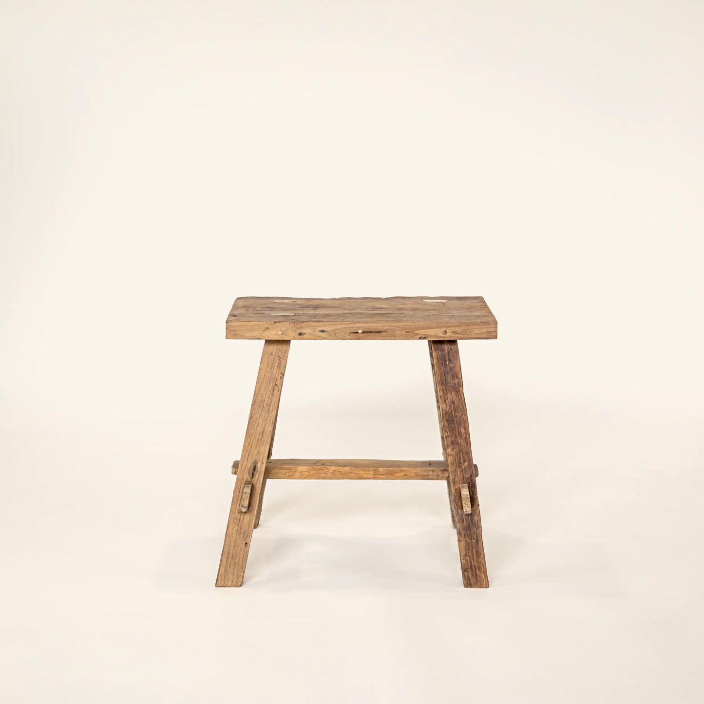 Tabouret vintage en teck - Crusoë