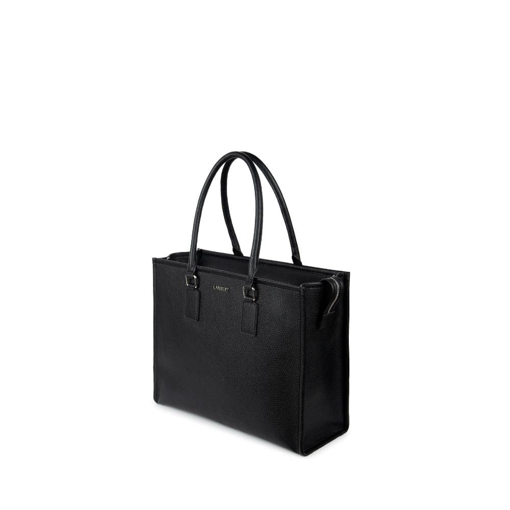 Le Valentina - Sac fourre-tout 2-en-1 en cuir vegan noir