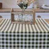 Nappe à carreaux verte et blanche Vichy