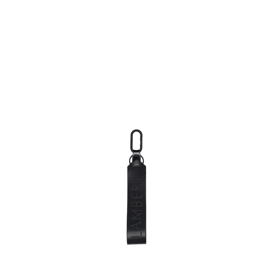 The Gem - Black Vegan Leather Keychain