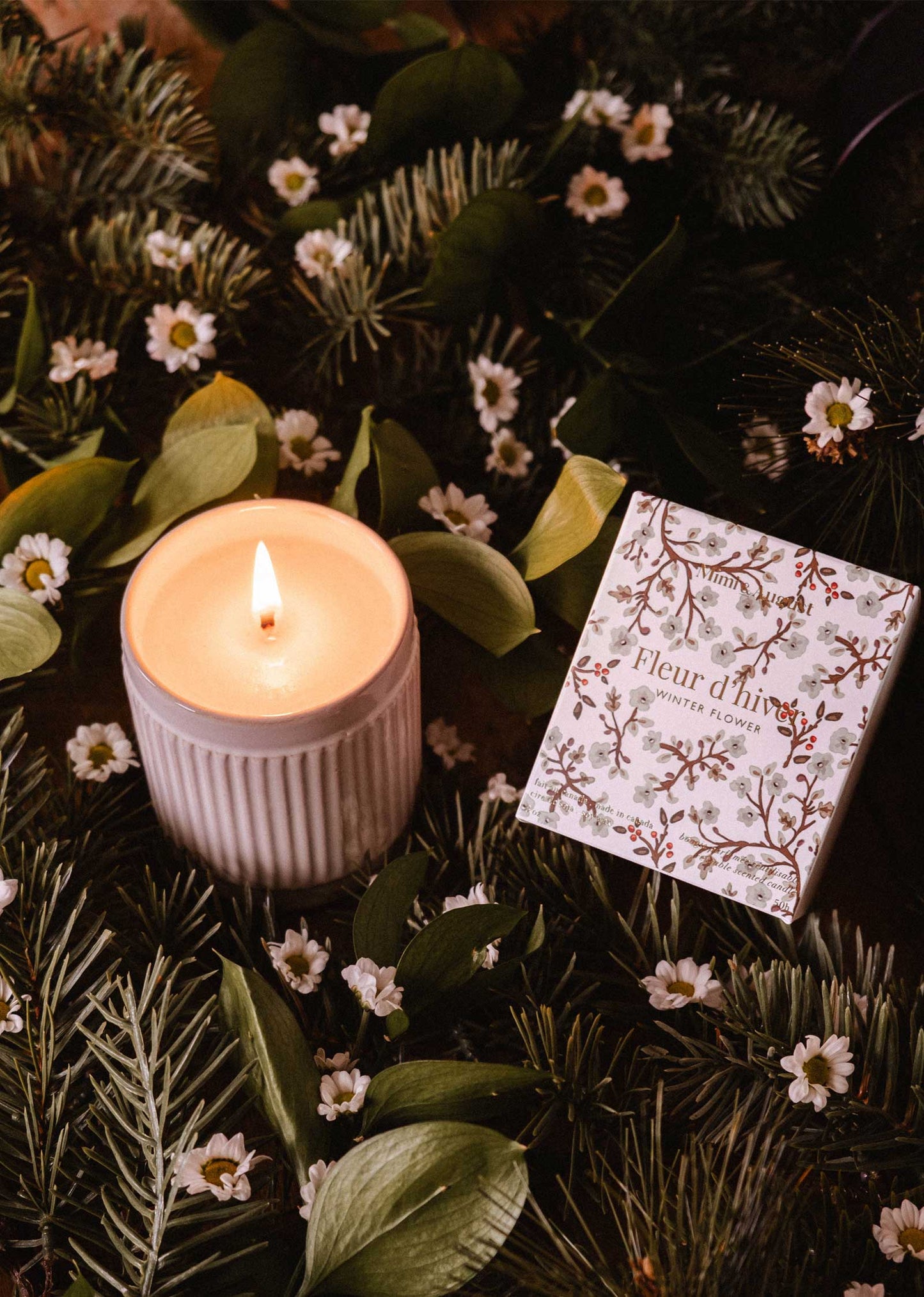 Winter Flower – Christmas Candle