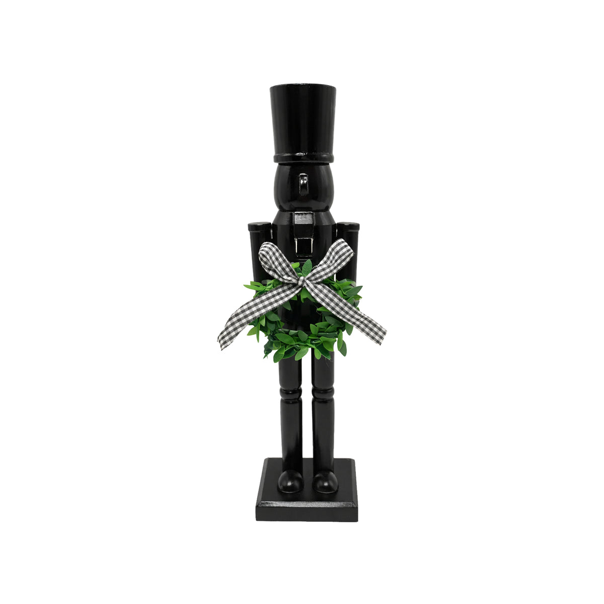 CASSE-NOISETTE EN BOIS SOLDAT 12 po SILHOUETTE NOIRE - Christmas forever