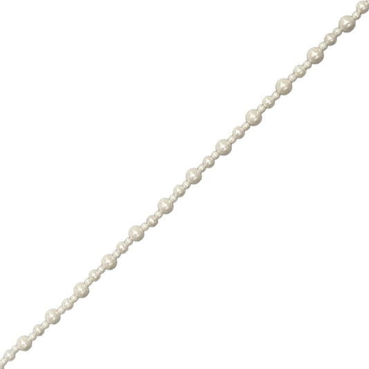 GUIRLANDE PERLE MÉLANGÉE 1.5m BLANC/BRILLANT - Christmas forever