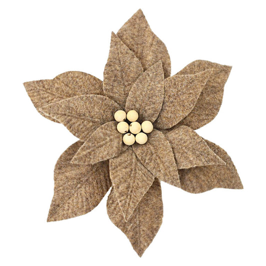 Felt Pointsettia - Natural