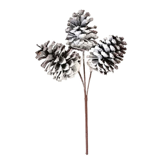 Pine cone branch – 14” Natural Flake