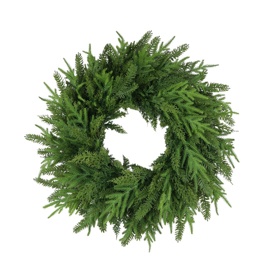 Couronne de luxe en pin mélangé effet réel 26 po