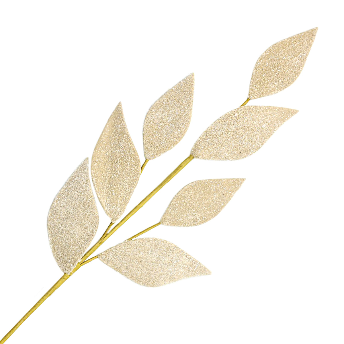 Tige de Feuilles en Laine- Naturelle