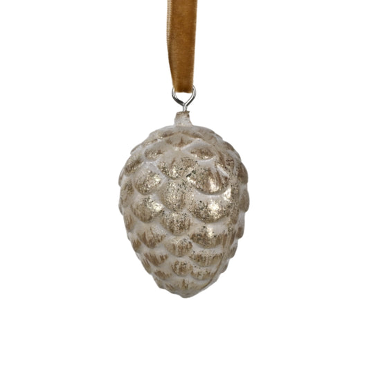 Ornement pomme de pin 1.5 po - finition antique brossé