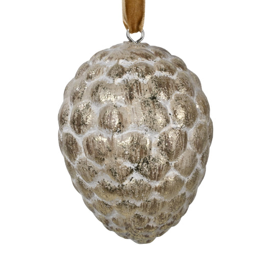 Ornement pomme de pin 3 po - finition antique brossé