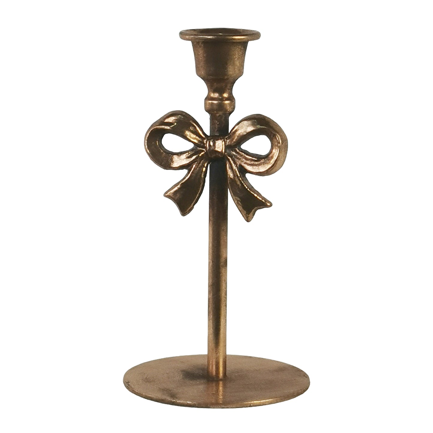 Bougeoir boucle 7 po - fini antique