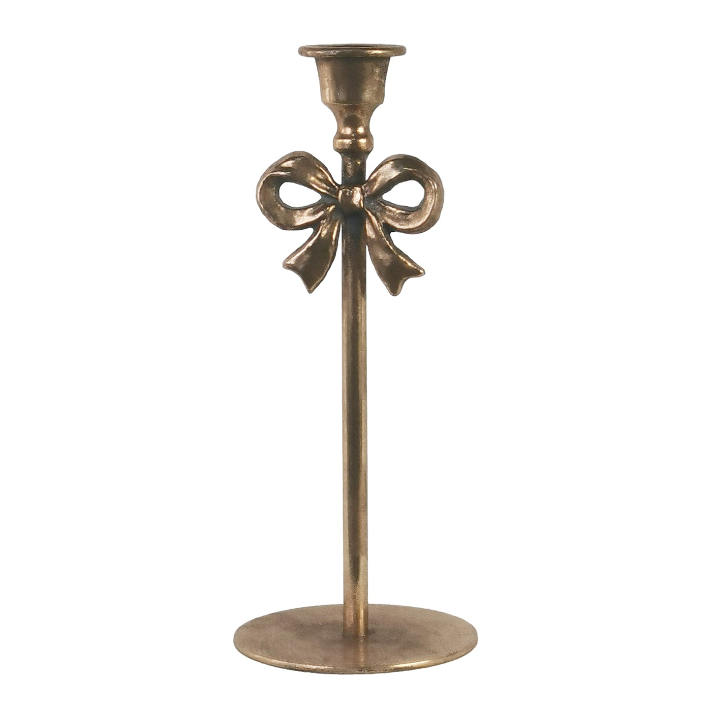 Bougeoir boucle 9 po - fini antique