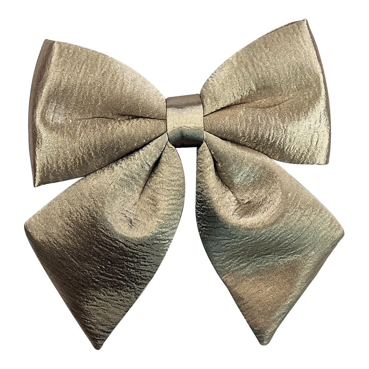 Gold decorative fabric bow