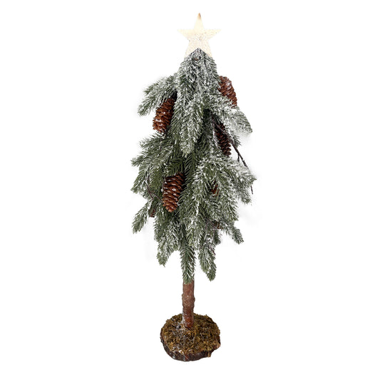 Sapin avec pommes de pin - 24 po