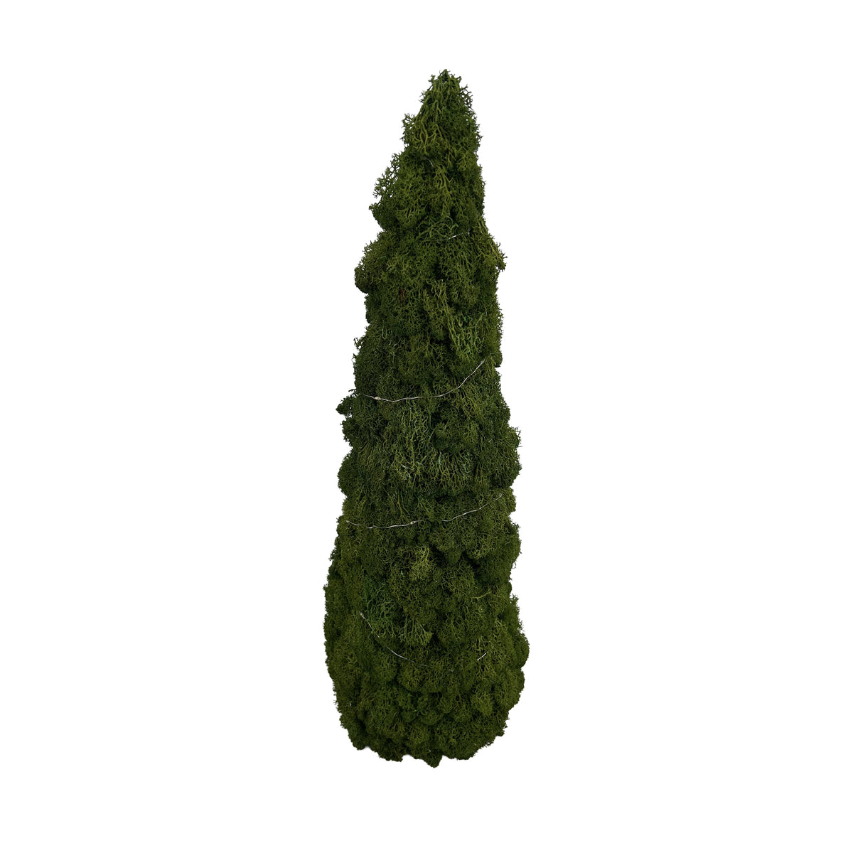 Sapin en cône de mousse vert avec micro LED - 24 po