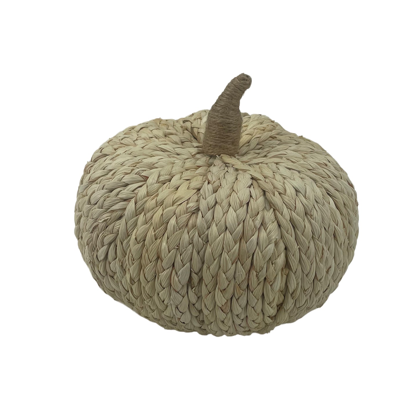Citrouille tressée naturel -  7.5 po