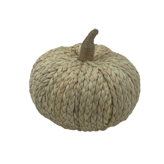 Citrouille tressée naturel -  7.5 po