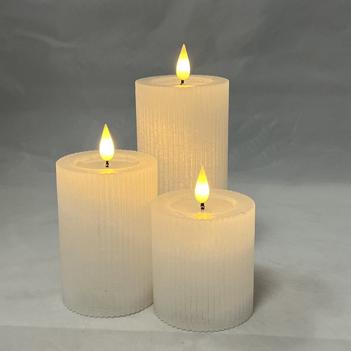 Chandelle pilier blanche à DEL – 2.75"