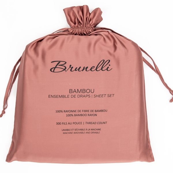Ensemble de draps en bambou - Rouille