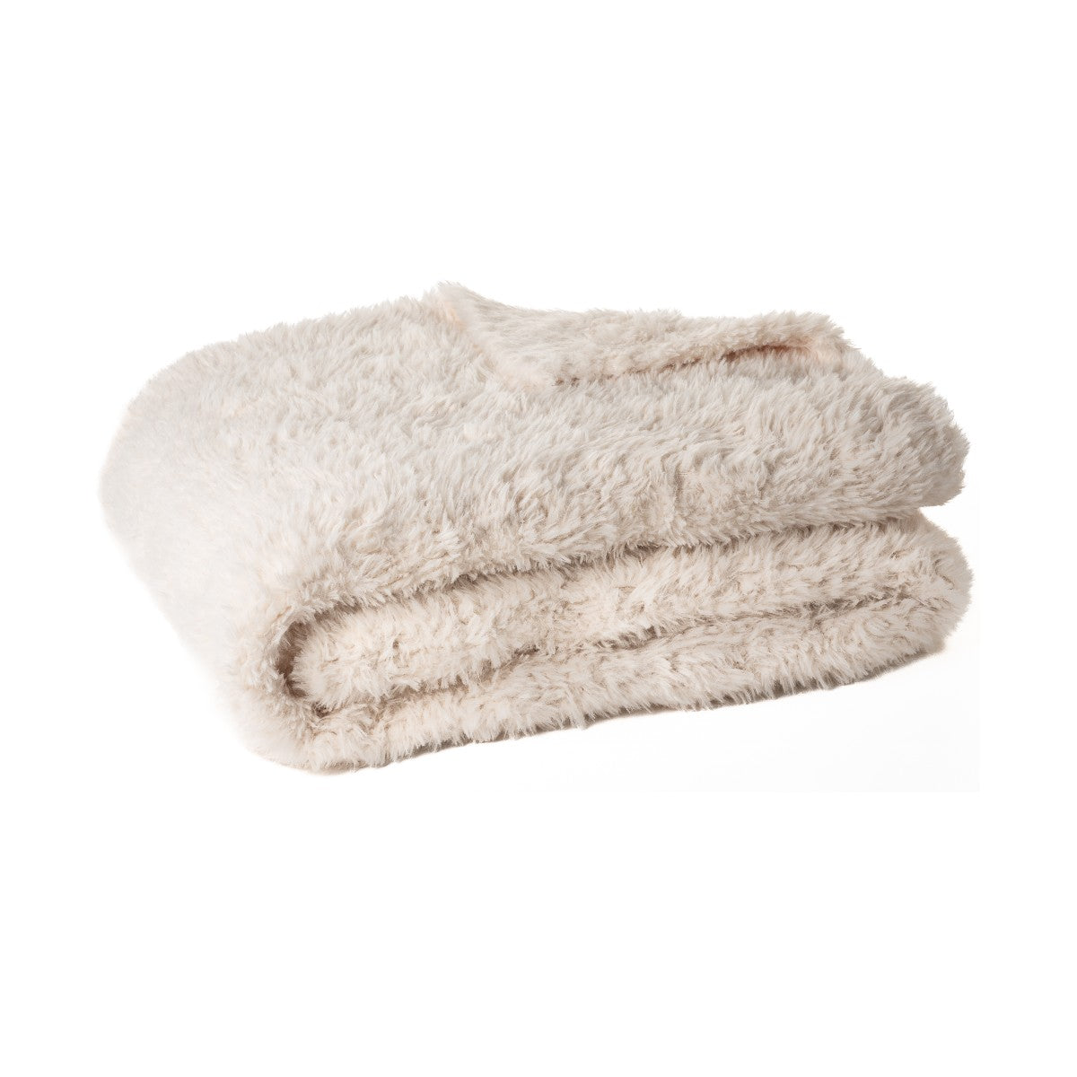 Beverly - Cream faux fur throw