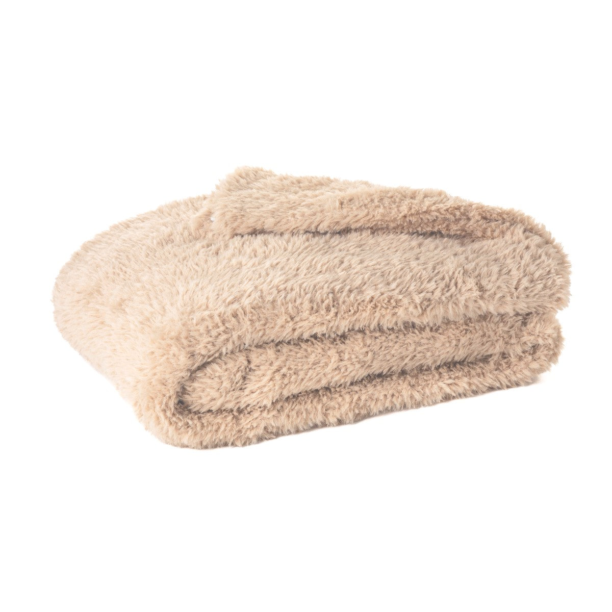 Beverly - Mocha faux fur throw