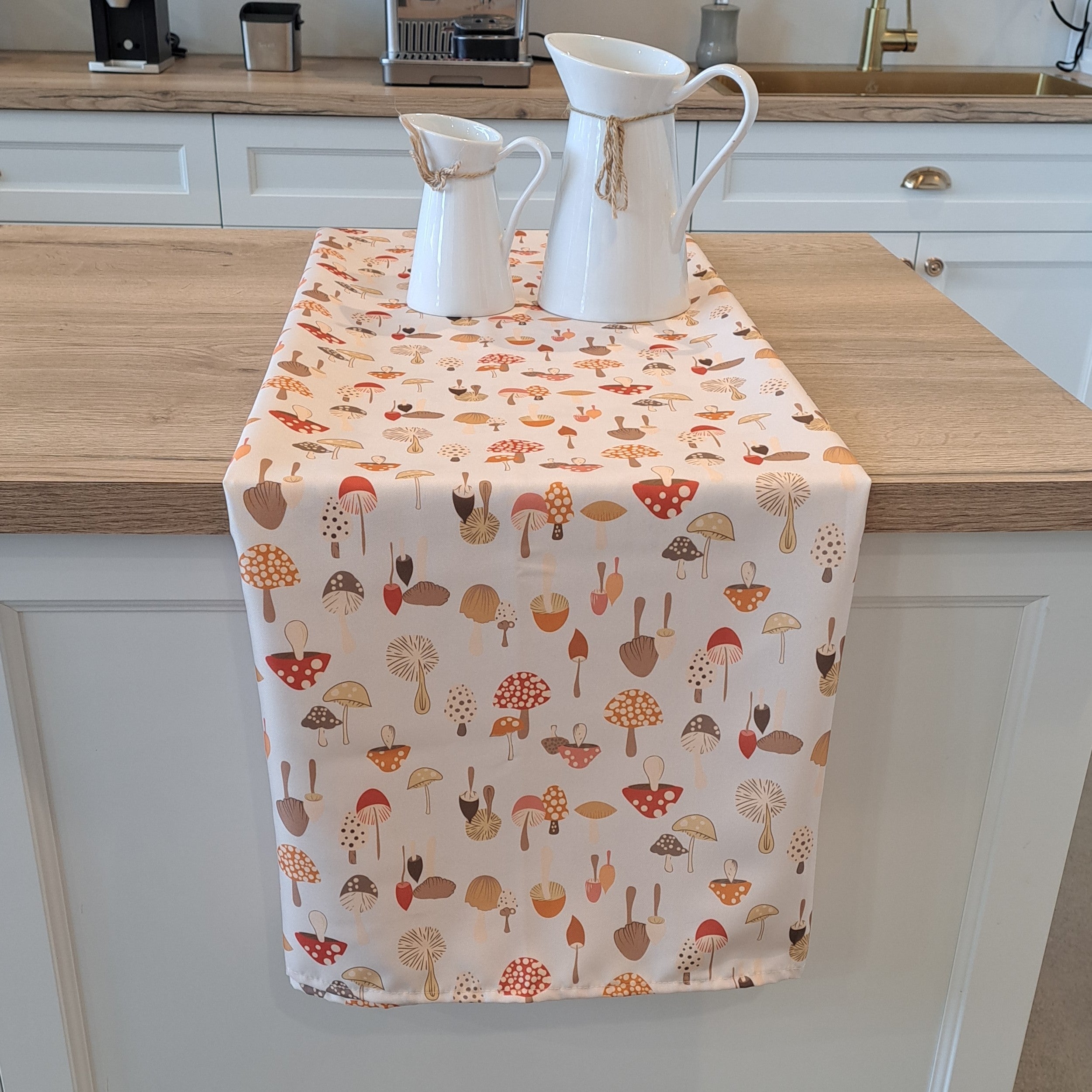 Chanterelle - Mushroom printed tablecloth