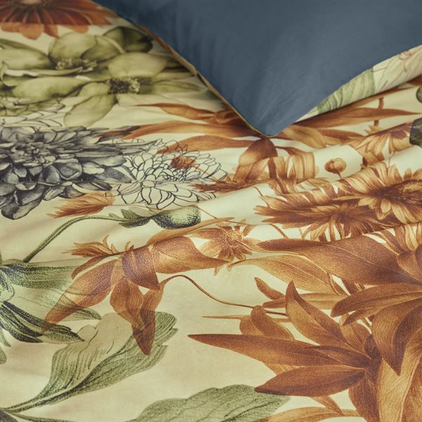 Chartreuse - Floral Duvet Cover