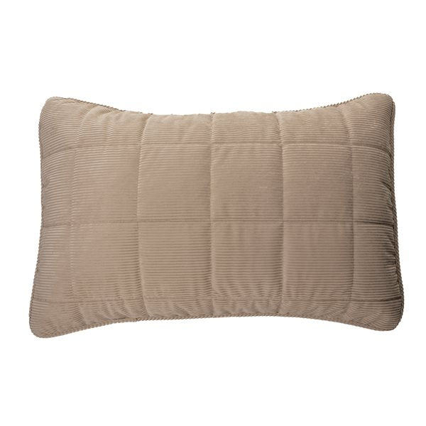 Corduroy - Taupe Decorative Pillow sham