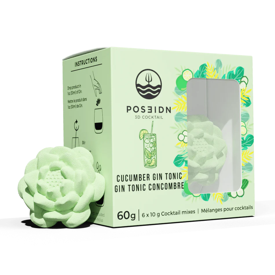 Gin & Tonic concombre et lime - bombes à cocktail