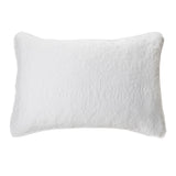Damask - White quilted pillowcase