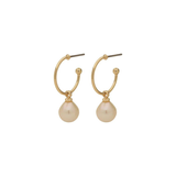 EILA pearl earrings - gold plated