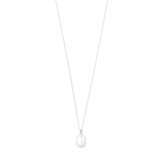 EILA necklace with pearl - silver plated
