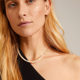 BERTHE pearl necklace - gold plated