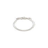 ROWAN bracelet en cristal 2 en 1 - plaqué argent