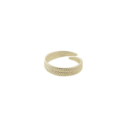 NOREEN Pilgrim chain ring - gold plated