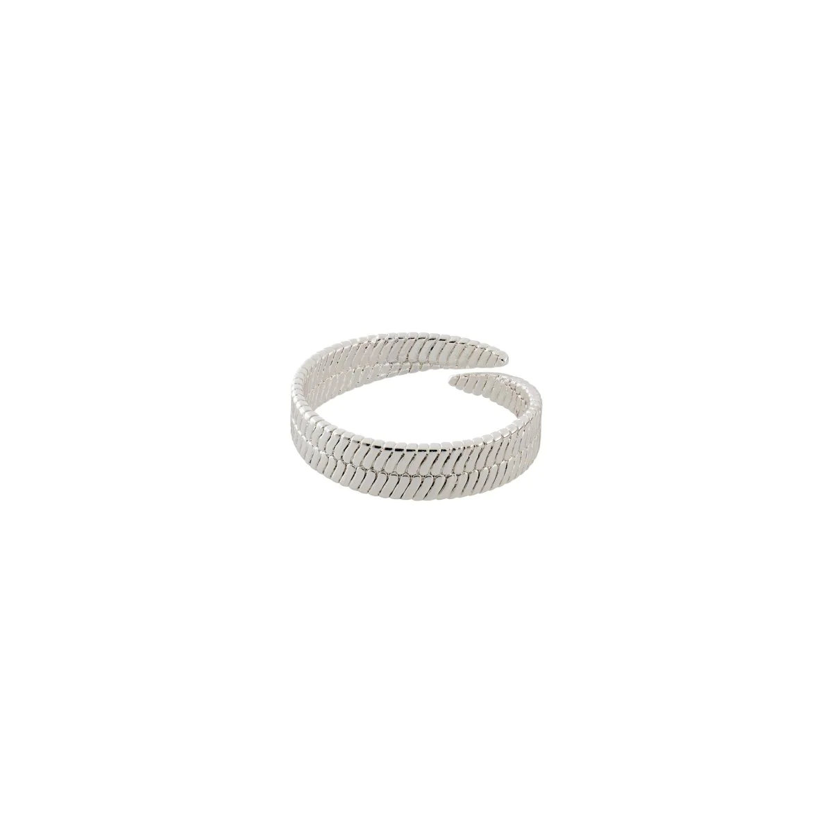 NOREEN Pilgrim chain ring - silver plated