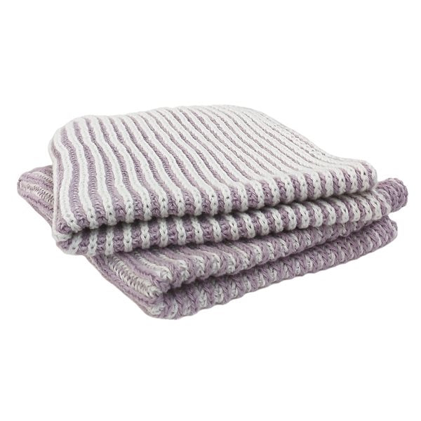 Janette - Set of 2 lilac knit cloths